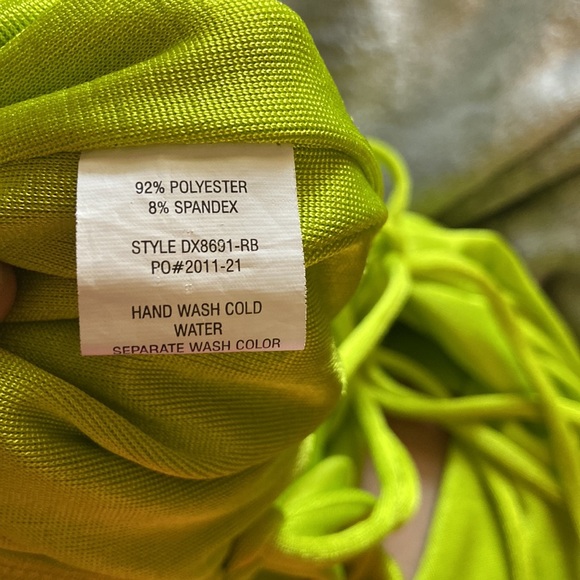 LIME GREEN DRESS - Picture 7 of 7